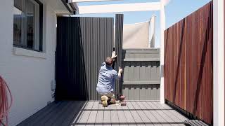 Ekodeck Castellated Panel Installation Video Composite Batten DIY [upl. by Parcel]