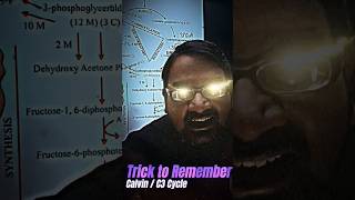 💥 Trick to Remember the Calvin Cycle C3 Cycle  Photosynthesis ❤️ Biology NEET ENTRANCE EXAM ttr [upl. by Brawley]