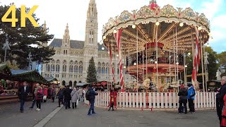 Vienna Walk The Entire Ringstrasse Vienna Ring Road  4K 60FPS  Christmas Time 2022 [upl. by Adebayo]