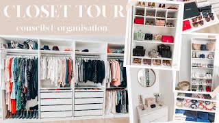 DRESSING TOUR  CONSEILS ET ASTUCES POUR RANGER ET ORGANISER SON DRESSING  MON DRESSING IKEA [upl. by Johna]