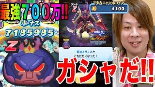 ぷにぷにZランク軍神スサノオ出るまでニャンボガシャ史上最強妖怪誕生【妖怪ウォッチぷにぷに】FOREVER FRIENDS Yokai Watch part613とーまゲーム [upl. by Yenatirb174]