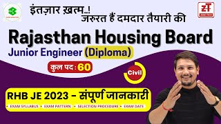 Rajasthan Housing Board Vacancy 2023  RHB JEn Vacancy 2023 Notification Complete Details hariom Sir [upl. by Clarkson905]