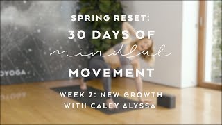 Day 11 Balancing Yoga Flow with Caley Alyssa  Spring Reset 30 Days of Mindful Movement [upl. by Akirrehs]