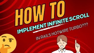 How to implement infinite scroll pagination for a table using Rails Hotwire Turbo [upl. by Notyap]