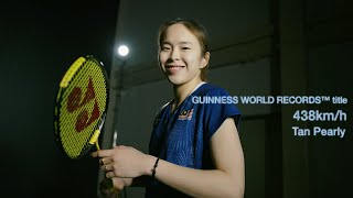 Badminton Smash GUINNESS WORLD RECORD  Tan Pearly [upl. by Areit231]