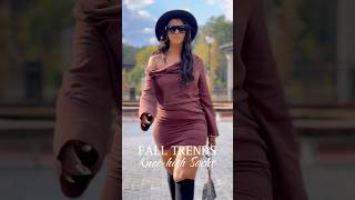 FALL OUTFIT INSPIRATION  Knee High Socks Trend fashion iamchinarenee falloutfits [upl. by Cozmo]