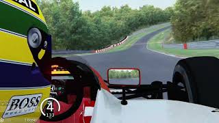 Ayrton senna 1991 Mclaren Brands Hatch onboard Hotlap [upl. by Nomelihp]