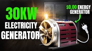 NEW 30KW PERPETUAL POWER GENERATOR  FREE ENERGY FOREVER 100 REAL [upl. by Erde]