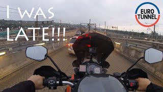 Eurotunnel Le Shuttle Folkestone to Calais  How it works by Motorcycle [upl. by Nonie]