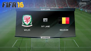 FIFA 16  Wales vs Belgium quotQuarter Finalquot EURO 2016  Match 46 [upl. by Jac]