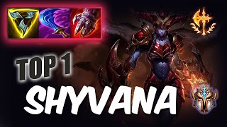 Wild Rift Shyvana top 1  S12 RUSH Challenger ranked game  build [upl. by Eniretac]