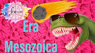 La Era Mesozoica y sus 3 periodos  Triásico Jurásico y Cretácico [upl. by Nylsor483]