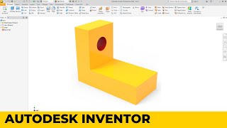 Autodesk Inventor Extrude inventor autodeskinventor cadcam [upl. by Akimik]