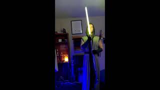 Retractable Blade Lightsaber Pike Testing Highlight Reel [upl. by Saretta]