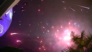 Spectacular 2016 New Years Fireworks Display at Eastwood City Philipipines [upl. by Trauts471]