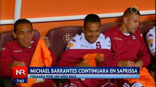 Michael Barrantes jugará un año más con el Saprissa [upl. by Ahsitnauq]