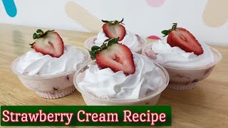 Fresas con Crema RecipeStrawberry Cream Recipe [upl. by Inaluahek677]