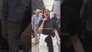 Singing Live in Chisinaus market  Public reaction on Indie Pop Song Catalina Cara [upl. by Jenna]