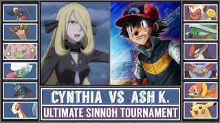 CYNTHIA vs ASH  Ultimate Sinnoh Tournament FINAL [upl. by Hoehne]