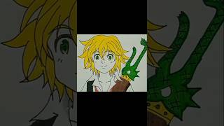 The Seven Deadly Sins Meliodas Colouring Tutorial  Part 2 shorts animedrawing [upl. by Eelirrem383]