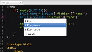 UPLOAD DE FICHIER EN PHP [upl. by Adiene]