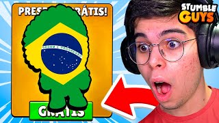 SKIN BRASILEIRA LENDÁRIA DE GRAÇA NO STUMBLE GUYS [upl. by Otinauj501]