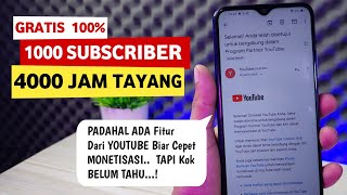 Cara Menambah Subscriber YouTube TERBARU 2024  1000 Subscriber 4000 Jam Tayang [upl. by Ogg]