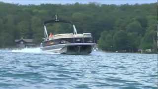 Fast Pontoon Boats Waveglider System on Avalon [upl. by Balf97]