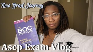 VLOG  days in my life as a new grad medical laboratory scientist ASCP Exam Day my experience [upl. by Benyamin699]