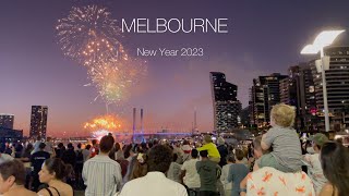 Melbourne New Year 2023 Full Coverage Walking Tour [upl. by Now]