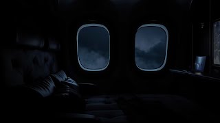 Airplane white noise for Sleeping Studying or Focus DARK SCREEN Audio Relax  ASMR [upl. by Manson]