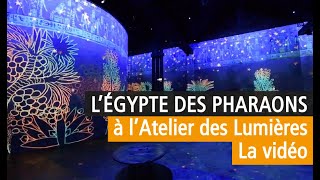 On a visité pour vous LEgypte des Pharaons à lAtelier des Lumières vidéo de lexposition à Paris [upl. by Steven]