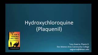 CC How to Pronounce hydroxychloroquine Plaquenil Backbuilding Pharmacology [upl. by Aihsenrad291]