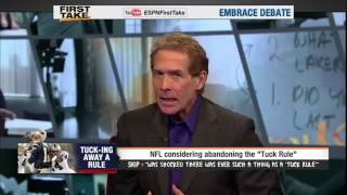 Skip Bayless Stephen A Smith on NFL Considering Abandoning Tuck Rule ESPN First Take [upl. by Elwin]