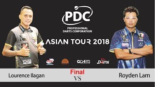 2018 PDC Asian Tour 4 Final Lourence Ilagan vs Royden Lam [upl. by Vanni284]