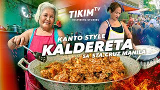 Kanto Style Pork CALDERETA sa Sta Cruz Manila  Aling Wilmas Eatery Story  TIKIM TV [upl. by Harley585]