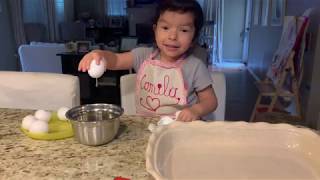 How to make a delicious 4 Ingredient Breakfast Casserole with Mila Mila Ln [upl. by Wartow]