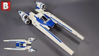 LEGO Uwing Starfighter Custom Build Review [upl. by Robison701]