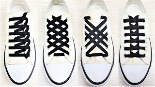 4 Way To Tie Your Shoelaces How To Tie Shoelaces shoes lace styles shoelace shorts viral [upl. by Farman]