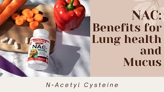 NAC NAcetyl Cysteine  lung health and mucus Important for immune health [upl. by Htir890]