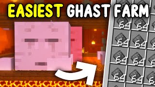 EASIEST GHAST Farm Minecraft 121 [upl. by Schnabel]