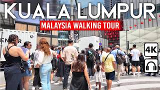 KUALA LUMPUR Malaysia 🇲🇾 4K Walking Tour 2024  Bukit Bintang amp River of Life [upl. by Kolosick]