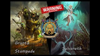 Age of Sigmar 40 Ironjaws Grunta Stampede vs Sylvaneth [upl. by Nileuqay]