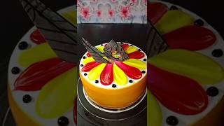 Multi color cake design new look design training video ty short video short feed [upl. by Aketal]