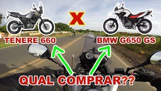 YAMAHA TENERE 660 OU BMW G650 GS QUAL COMPRAR DIEGOCM [upl. by Jadda308]