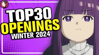 TOP OPENINGS de ANIME  TEMPORADA INVIERNO 2024 [upl. by Eeliram]