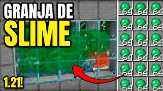 🟢 GRANJA de SLIMES AFK en MINECRAFT BEDROCK 121 FACIL y EFICIENTE 🔥 [upl. by Evangelia993]