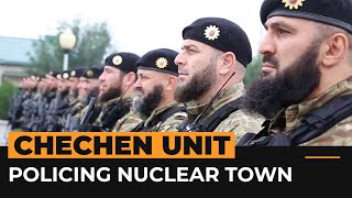 The feared Chechen unit policing a Ukrainian nuclear town  Al Jazeera Newsfeed [upl. by Kaela]