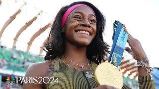 ShaCarri Richardsons scintillating 100m Olympic Trials victory  NBC Sports [upl. by Omor]