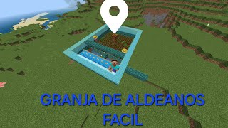 ✅️ LA MEJOR GRANJA DE ALDEANOS FACIL Y SENCILLA PARA MINECEAFT BEDROCK 121 [upl. by Neron194]